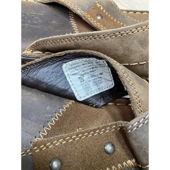 MEX 29 US11 JBE Jean Baptiste Ebrard Mens Slides Sandals Slip On Leather Brown - Picture 3 of 7